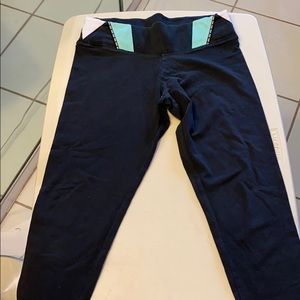 Pink Victoria Secret black yoga leggings